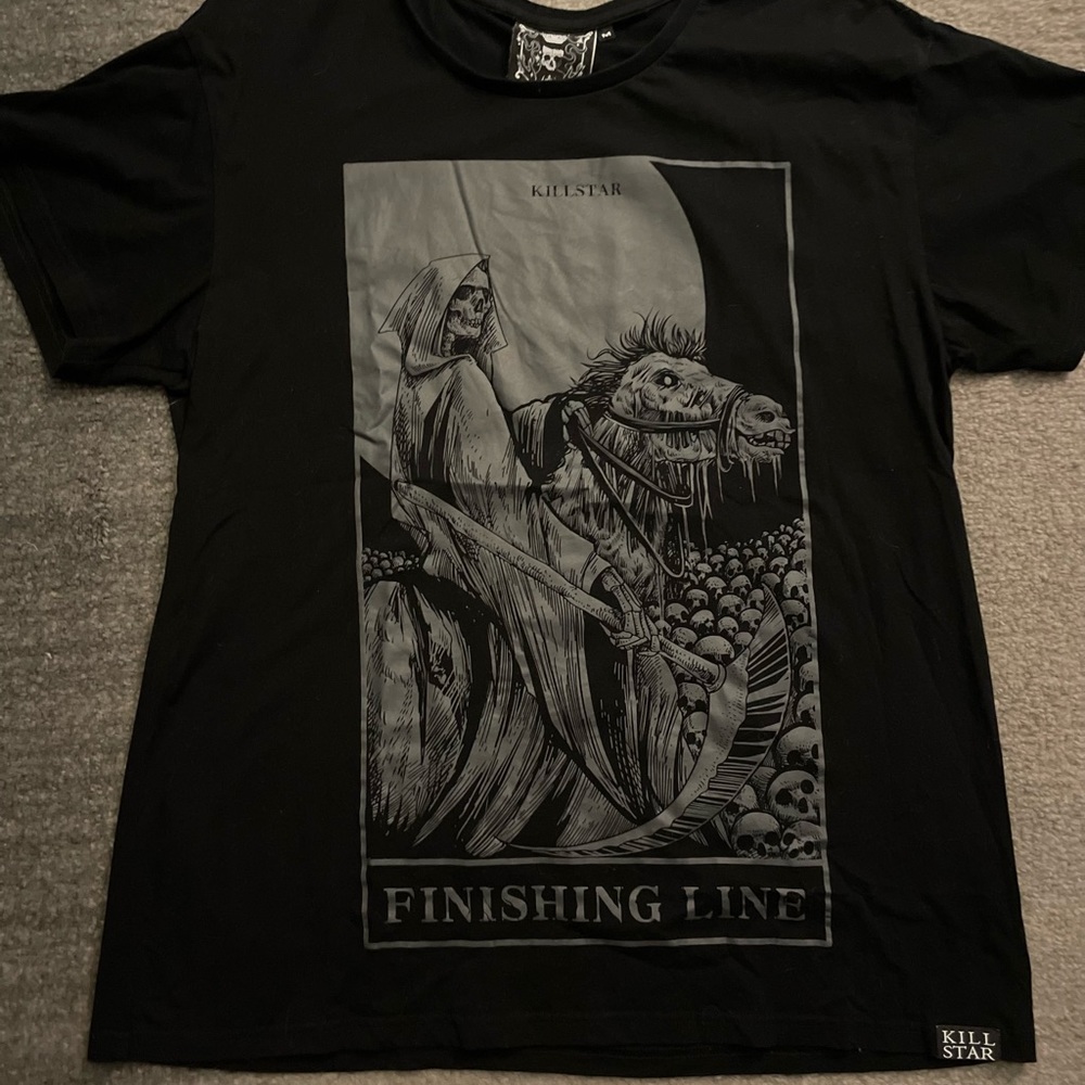 Men’s Finishing Line Killstar Relaxed Black Tee